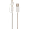 USB-A to USB-C(TM) Cable with Micro USB Adapter, 5ft (White)