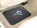 Utility Mat Rubber Mat NFL Los Angeles Rams Utility Car Mat 14"x17" FANMATS