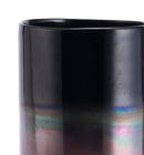 Vases Black Vase - 6.3" x 6.3" x 13.8" Luster Black, Glass, Medium Vase HomeRoots