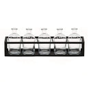 Vases Black Vase - 6 Piece Glass Vase Set HomeRoots