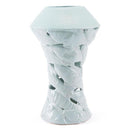 Vases Blue Vase - 8.9" X 8.9" X 14.2" Lovely Soft Blue Sea-Inspired Vase HomeRoots