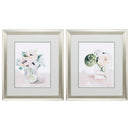 Vases Bud Vase - 19" X 22" Brushed Silver Frame Custom Bud Vase (Set of 2) HomeRoots