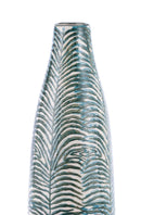 Vases Ceramic Vase - 5.5" x 5.5" x 24" Dark Green, Ceramic, Medium Vase HomeRoots
