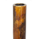 Vases Ceramic Vase - 5'.5" X 5'.5" X 24" Turquoise, Copper and Bronze Ceramic Floor Vase HomeRoots