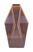 Vases Ceramic Vase - 7.5" x 3.1" x 13.2" Brown, Ceramic, Medium Vase HomeRoots