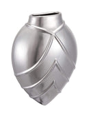 Vases Cheap Vases - 2.8" x 6.1" x 8.1" Matte Silver, Stoneware, Rayas Wall Vase HomeRoots