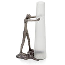 Vases Cheap Vases - 8" x 13" x 23" Antique Silver, Chiseled Glass - Tall Vase HomeRoots