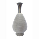 Vases Decorative Vases - 11'.75" X 11'.75" X 24" Turquoise, Copper and Bronze Bamboo, Metal Bamboo Vase HomeRoots