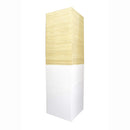 Vases Decorative Vases - 6'.75" X 6'.75" X 24" Antique White Bamboo Vase with Tones HomeRoots