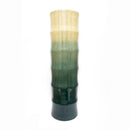 Vases Decorative Vases 7" X 7" X 24" Copper, Red and Gold Bamboo Chute Vase 8643 HomeRoots