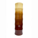 Vases Decorative Vases - 7" X 7" X 24" Turquoise, Copper and Bronze Bamboo  Chute Vase HomeRoots