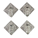 Vases Flower Vase - 11.4" X 3.54" X 11.4" Distressed Grey Metal Glass Hanging Glass Vase HomeRoots