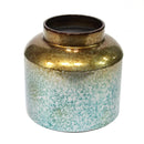 Vases Flower Vase Decor - Round Metal Ombre Vase HomeRoots