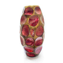 Vases Gold Vase - 7" X 7" X 13" Gold, Copper, Brown Ceramic Table Vase HomeRoots