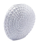 Vases White Vase - 13.8" x 4.5" x 10.6" White, Polyresin, Small Vase HomeRoots