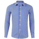 VERTVIE High Quality Men's Plaid Casual Shirts  Social Shirts Cotton Long Sleeve Men's Dress Shirts JadeMoghul Inc.