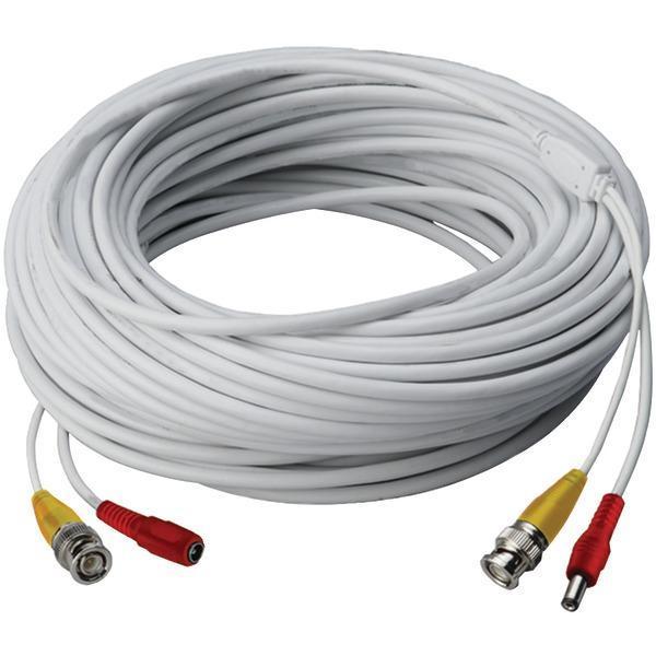 Video RG59 Coaxial BNC/Power Cable (60ft)-Security Sensors, Alarms & Accessories-JadeMoghul Inc.