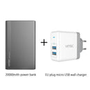 Vinsic 5V/3A 20000mAh Power Bank Type-C Dual USB External Battery Charger For iPhone X Xiaomi Mi8 Huawei Samsung S9 HTC JadeMoghul Inc. 