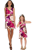 Vintage Charm Vintage Charm Sanibel Empire Cut Printed Floral Dress - Girls Sanibel Empire Waist Dress