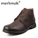 Vintage Men Boots / Genuine Leather Water Proof / Work / Hiking Ankle Boots AExp