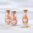 Vintage Milk Bottle Favor Jar - Sweet Heart (2 Sets of 12) (Personalization Available)-Favor Boxes Bags & Containers-JadeMoghul Inc.