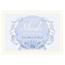 Vintage Romance Large Menu Card Periwinkle (Pack of 1)-Wedding Favor Stationery-Periwinkle-JadeMoghul Inc.