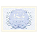Vintage Romance Large Menu Card Periwinkle (Pack of 1)-Wedding Favor Stationery-Periwinkle-JadeMoghul Inc.