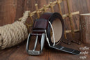 Vintage Style Pin Buckle Genuine Cow Leather Belt-XF008 coffee-100cm-JadeMoghul Inc.