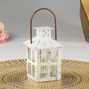 Vintage White Distressed Lantern - Small-Wedding General-JadeMoghul Inc.