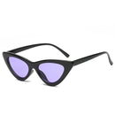 Vintage Women Sunglasses Cat eye Eyewear Brand Designer Retro Sunglasses-Black frame Purple-JadeMoghul Inc.