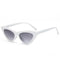 Vintage Women Sunglasses Cat eye Eyewear Brand Designer Retro Sunglasses-White frame Gray-JadeMoghul Inc.