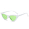 Vintage Women Sunglasses Cat eye Eyewear Brand Designer Retro Sunglasses-White frame Green-JadeMoghul Inc.