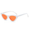 Vintage Women Sunglasses Cat eye Eyewear Brand Designer Retro Sunglasses-White frame Orange-JadeMoghul Inc.