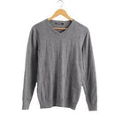 Vomint Brand Cotton Mens Sweaters V neck Top Dyed Sweaters Pullover man Solid Color Class Style Knitwear O6VI6C53-O6VI6C53grey04-XXXL-JadeMoghul Inc.