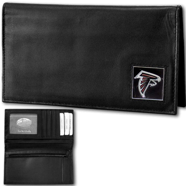 NFL - Atlanta Falcons Deluxe Leather Checkbook Cover