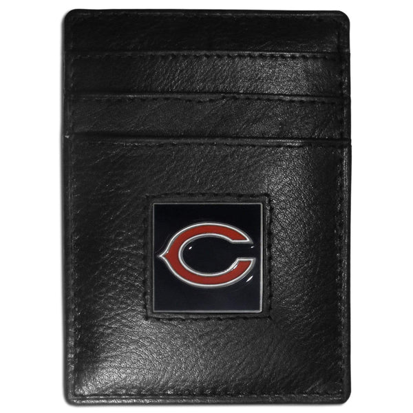 Wallets & Checkbook Covers NFL - Chicago Bears Leather Money Clip/Cardholder JM Sports-7
