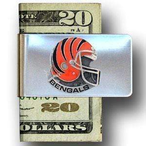 Wallets & Checkbook Covers NFL - Cincinnati Bengals Steel Money Clip JM Sports-7