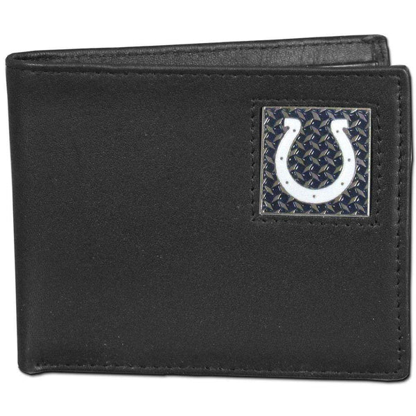 Wallets & Checkbook Covers NFL - Indianapolis Colts Gridiron Leather Bi-fold Wallet Packaged in Gift Box JM Sports-7