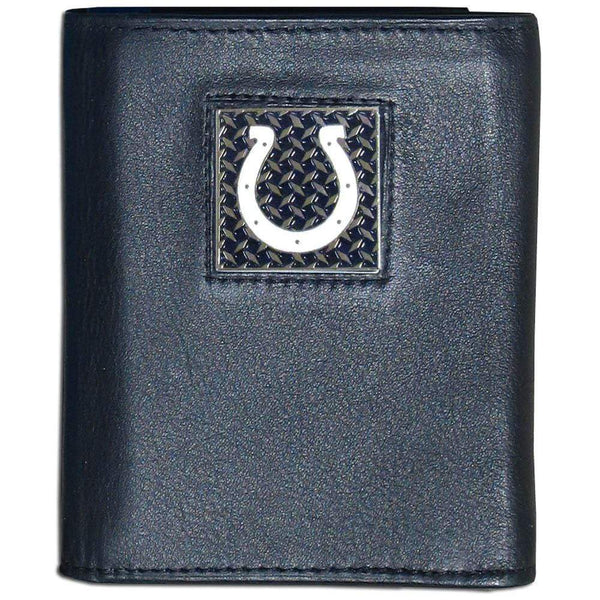 Wallets & Checkbook Covers NFL - Indianapolis Colts Gridiron Leather Tri-fold Wallet Packaged in Gift Box JM Sports-7