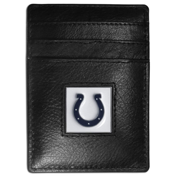 Wallets & Checkbook Covers NFL - Indianapolis Colts Leather Money Clip/Cardholder JM Sports-7