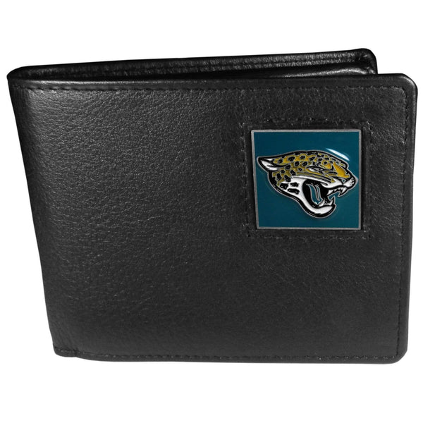 Wallets & Checkbook Covers NFL - Jacksonville Jaguars Leather Bi-fold Wallet Packaged in Gift Box JM Sports-7