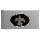 Wallets & Checkbook Covers NFL - New Orleans Saints Brushed Metal Money Clip JM Sports-7