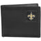Wallets & Checkbook Covers NFL - New Orleans Saints Gridiron Leather Bi-fold Wallet Packaged in Gift Box JM Sports-7
