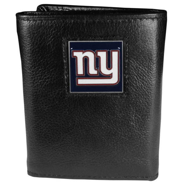 Wallets & Checkbook Covers NFL - New York Giants Deluxe Leather Tri-fold Wallet Packaged in Gift Box JM Sports-7