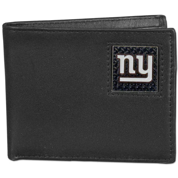Wallets & Checkbook Covers NFL - New York Giants Gridiron Leather Bi-fold Wallet Packaged in Gift Box JM Sports-7