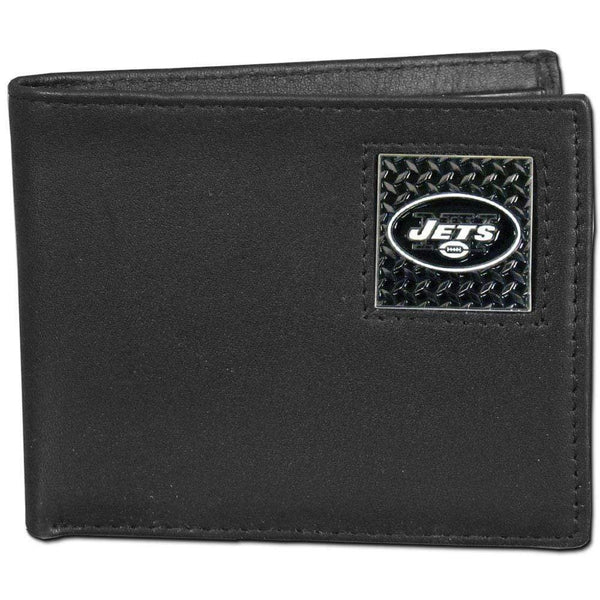 Wallets & Checkbook Covers NFL - New York Jets Gridiron Leather Bi-fold Wallet JM Sports-7