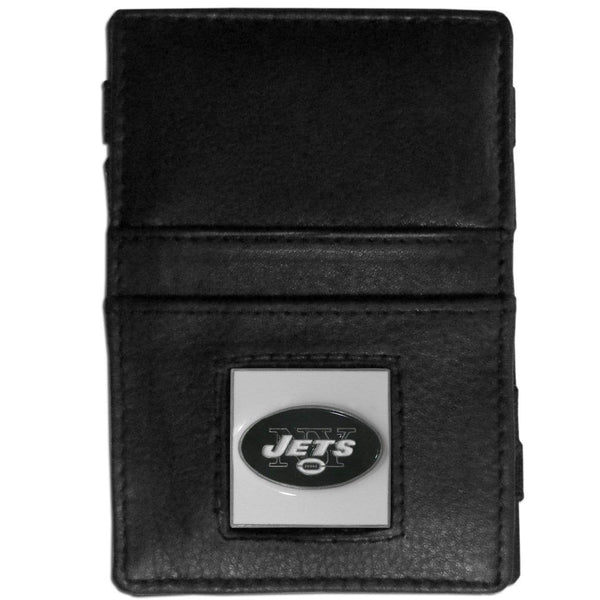 Wallets & Checkbook Covers NFL - New York Jets Leather Jacob's Ladder Wallet JM Sports-7