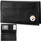 Wallets & Checkbook Covers NFL - Pittsburgh Steelers Deluxe Leather Checkbook Cover JM Sports-7