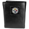 Wallets & Checkbook Covers NFL - Pittsburgh Steelers Deluxe Leather Tri-fold Wallet Packaged in Gift Box JM Sports-7