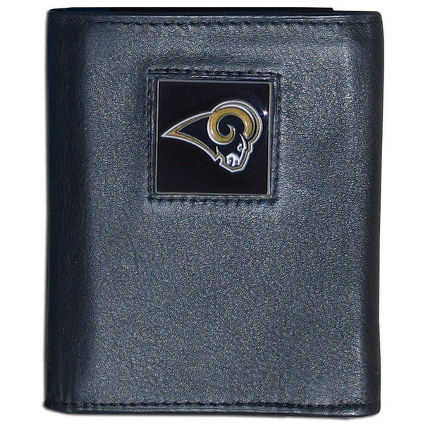 Wallets & Checkbook Covers NFL - St. Louis Rams Deluxe Leather Tri-fold Wallet JM Sports-7
